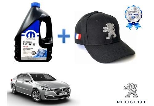 Garrafa Aceite Mopar + Gorra Peugeot 508 2012 A 2017