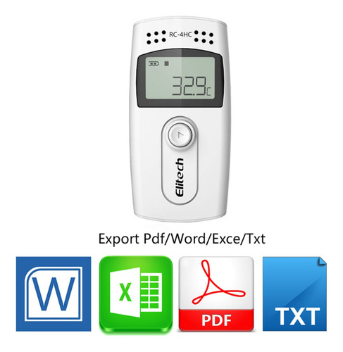 Data Logger Temperatura Humedad Cadena Frio Elitech Rc-4hc