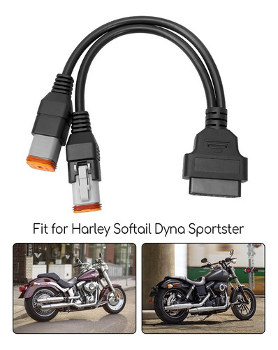 2-en-1 Para Harley-davidson 4-pin Y 6-pin A 16-pin Obd