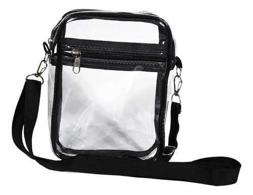 Bolso Transparente Monedero Transparente Negro Pequeño