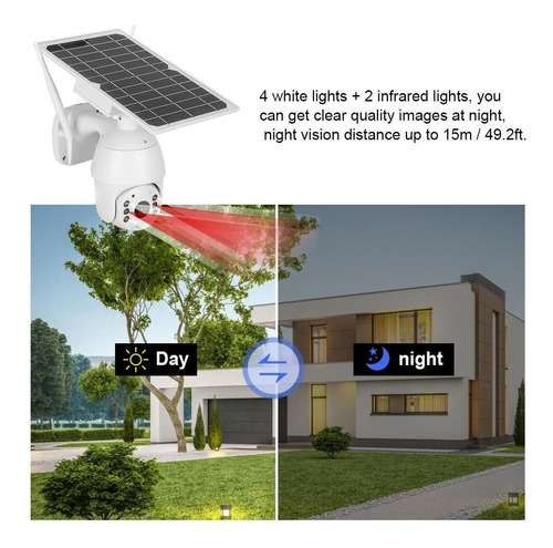 Inteligente Energía Solar 4g Alert Ptz Cámara Ip66 Night V