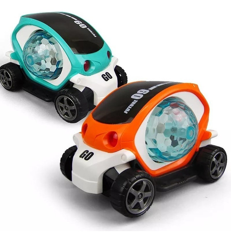 Juguete Auto Luz Led Rgb Sonido Carrito Juguete 360 Niño