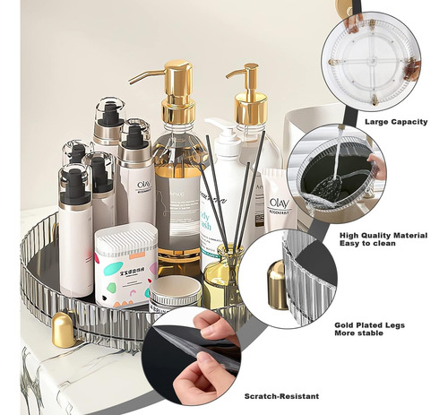 Lazy Susan - Organizador De Perfumes De Maquillaje, Bandeja