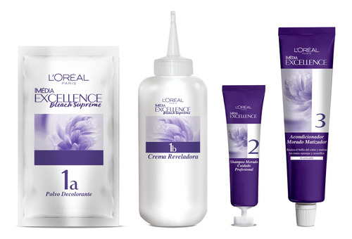 Kit Decolorante Excellence  Excellence Tintura Excellence Bleach Supreme tono rubio 30Vol.