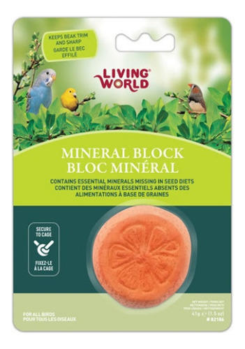 Living World Bloque Minerales Para Aves 41 Gr 