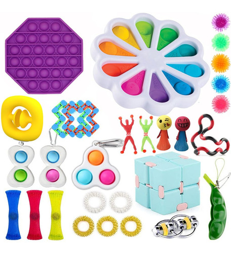 31 Fidget Toys Complete Pop It Barato Antistress Shipping