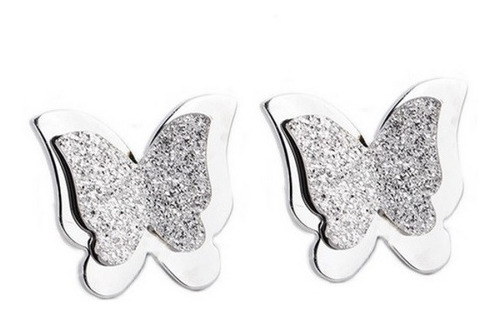 Aretes Acero Inoxidable, Mariposas