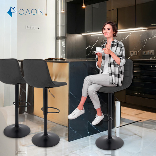 Banco Para Bar Y Barra De Cocina Giratoria Con Reposapies
