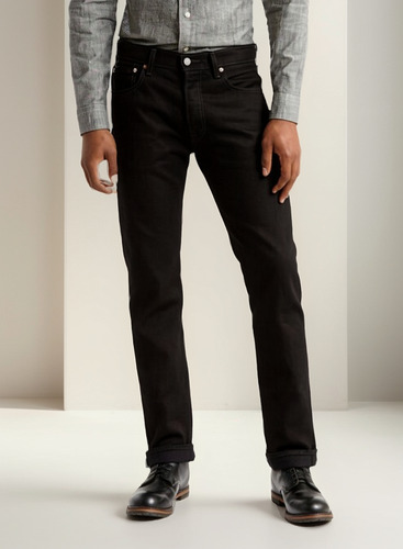 Pantalón Para Levi's 501 Regular Hombre Mezclilla Negro