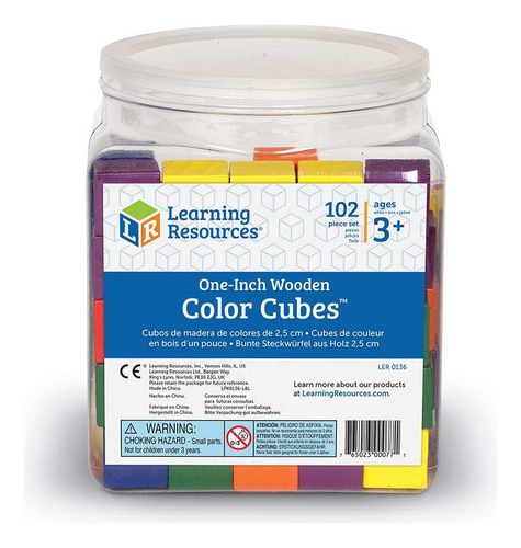 Recursos De Aprendizaje Cubos De Color De Madera