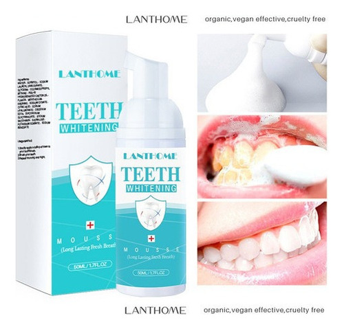 2 Unidades De Pasta De Dientes Blanqueadora En Espuma Blanqu