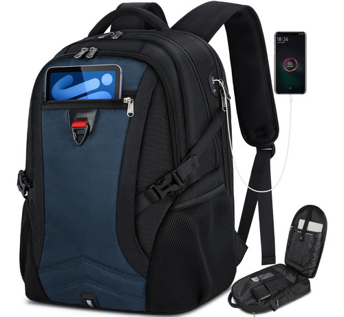 Mochila viaje IGOLUMON IG5591 color azul 45L