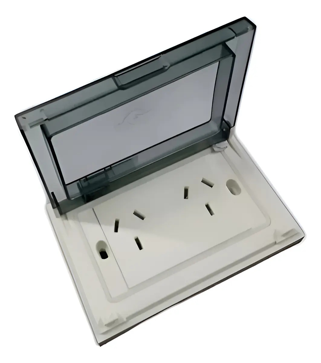 Llave Armada Toma Doble Intemperie Ip55 6993/6997 Cambre Color Blanco