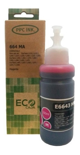 Tinta Compatible Con Epson T664 Colores Marca Ppc Ink