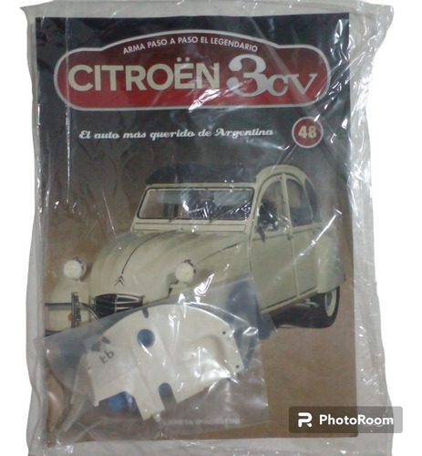 Fascículo + Pieza P/armar Citroen 3 Cv. N 48. Nuevo