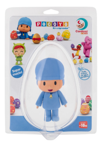 Pocoyo Pascoa Boneco Turma Do Pocoyo - Cardoso Toys - Vinil 