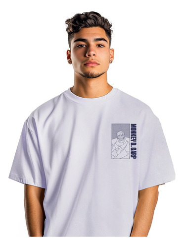Playera Hombre Monkey D. Garp One Piece Oversize Fit