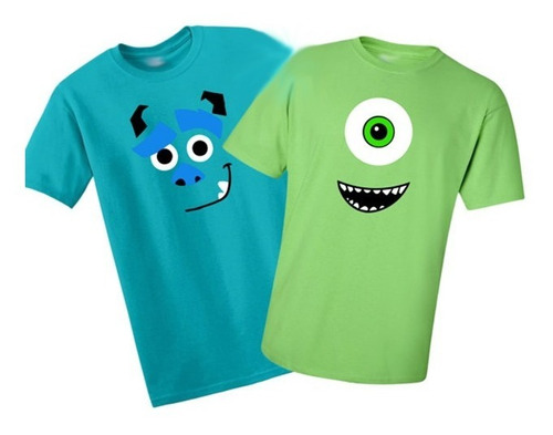 Playera Camiseta Mike & Sully Monsters Todas Talla  + Regalo