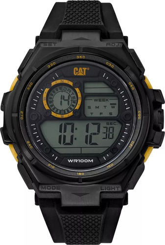 Reloj Cat Hybrid Digital Wr100 Crono Alarma Luz Jr Joyas
