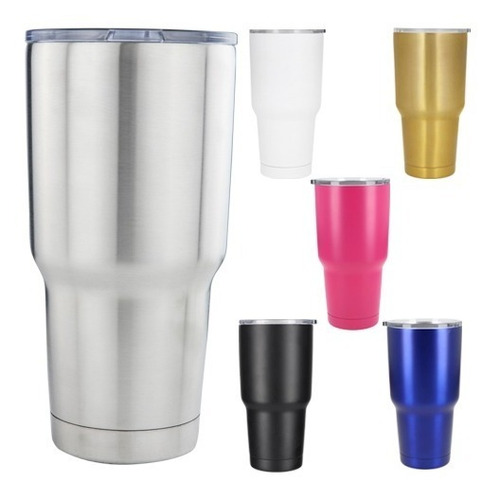 Vaso Térmico De 30oz Termo Mak Acero Inoxidable Paquete Pzas