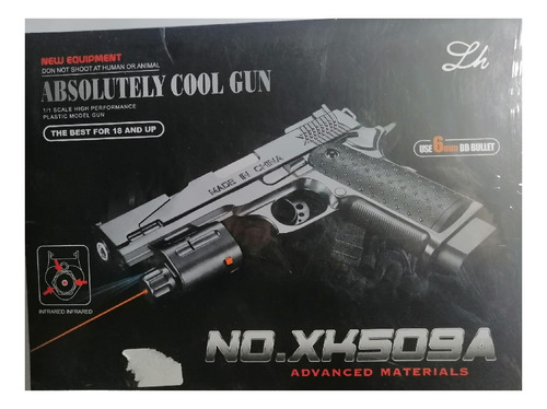 Pistola Tira Balines Con Laser + 2000 Balines 6mm (716)