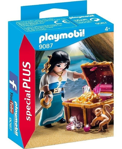 Playmobil Special Plus 9087 Mujer Pirata Tesoro Mundomanias