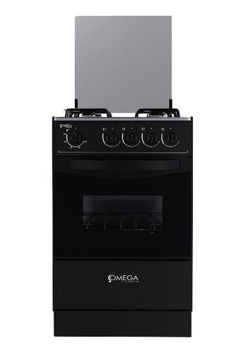 Cocina 4 Hornillas A Gas Marca Omega Color Negro