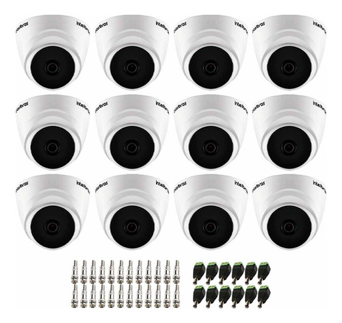 12 Câmeras Intelbras Vhd 1220 D Visão Noturna 20m + Conector