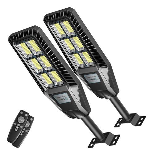 Tenkoo Led Solar Street Light Outdoor 2 Pack 25000lm 300w Se