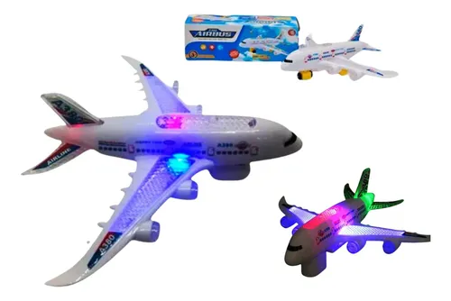 Juguete Avión Luces Sonido Movimiento Niños Bebe