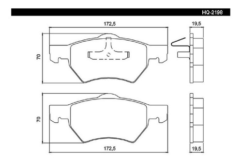 Imagen 1 de 7 de Pastilla De Freno Del P/ Dodge Gran Caravan 2.4/2.5crd/3.3 9