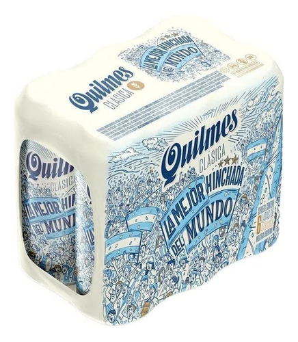 Lata De Cerveza Quilmes 473ml Sabor Rubia Clásico Pack X6