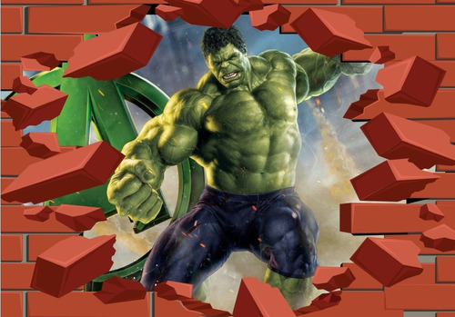 Adesivo De Parede Hulk 100x70cm