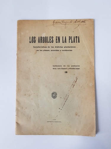 Los Árboles En La Plata. Año 1940. 48n 268