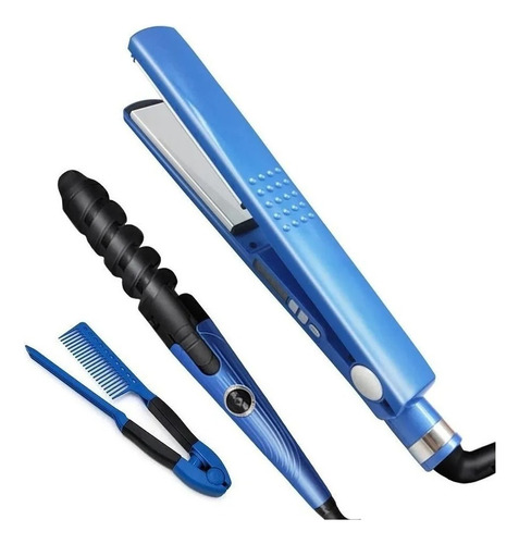 Plancha Alisadora Plancha De Cabello + Rizadora Titanium