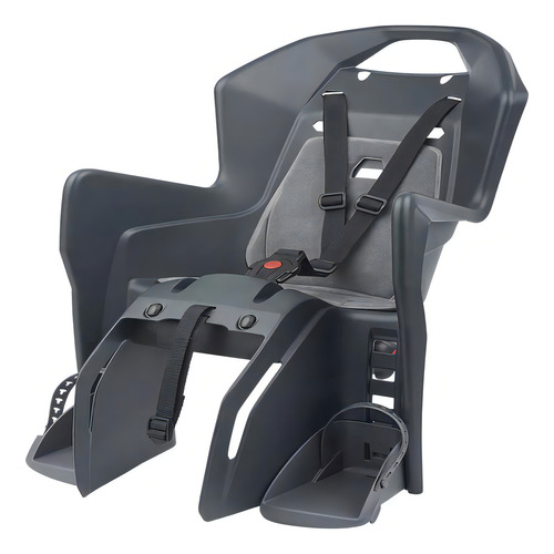 Asiento de bicicleta Polisport Koolah Cfs para equipaje trasero, gris