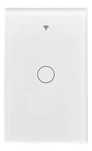 Interruptor Inteligente Simple Con Wifi-alexa -google Blanco