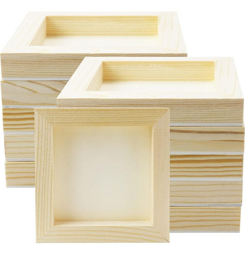 Fswcck 10 Piezas 5x5 Tableros De Paneles De Madera, Lienzo D