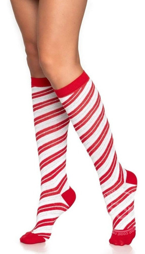 Medias Hasta La Rodilla Leg Avenue Candy Cane Lurex