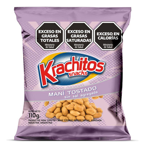 Maní Pelado Frito Sin Sal Krachitos 110 Gr