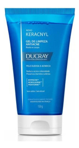 Gel limpiador antiacné Keracnyl para rostro y cuerpo 150 g - Ducray