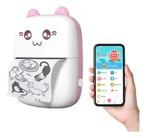 Comprar Mini Impresora Térmica Portátil Bluetooth Recargable Ticket Color Rosa