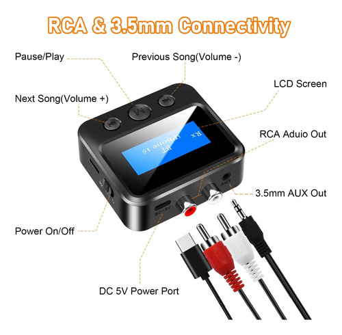 Receptor Bluetooth Para Estéreo Antiguo, Adaptador De Audio
