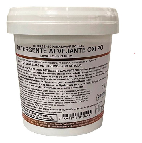 Super Alvejante Oxi Pó 1kg P/ Roupas Brancas E Coloridas