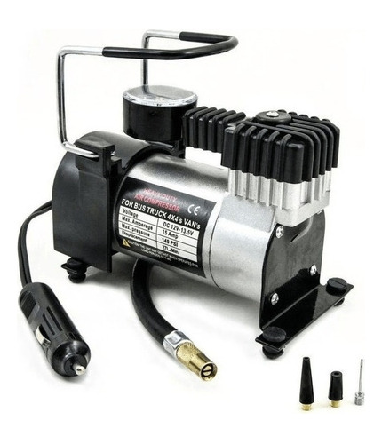 Mini Compressor De Ar Veicular Profissional Portátil 12v