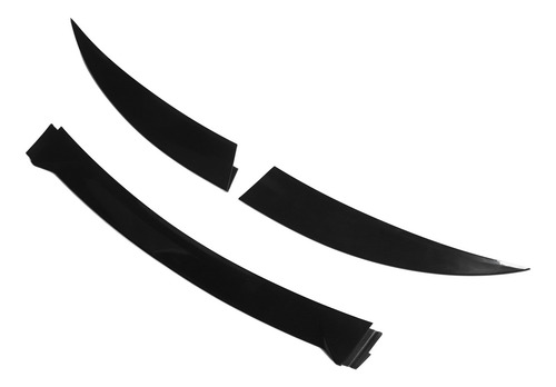 Asa De Spoiler Traseiro De Carro De 3 Peças, Preto Brilhante