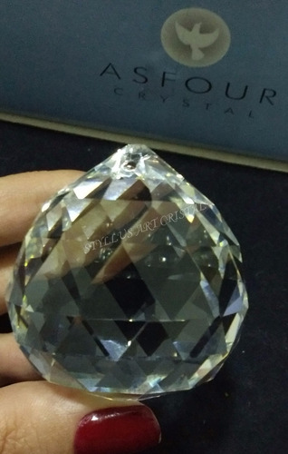 1 Esfera Bola Cristal Egípcio Asfour Feng Shui 50mm (5,0 Cm)