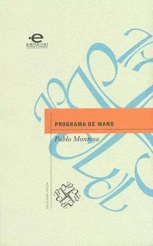 Libro Programa De Mano