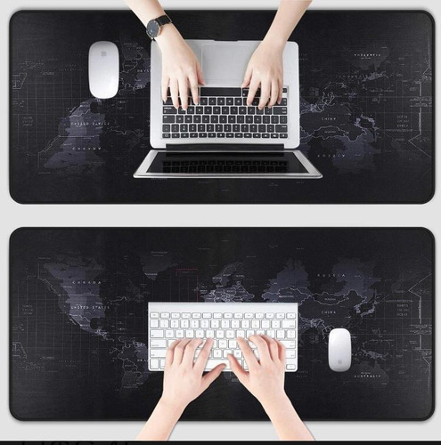 Imagen 4 de 6 de Mouse Pad Para Computadoras De Mapa Mundi Extra Grande