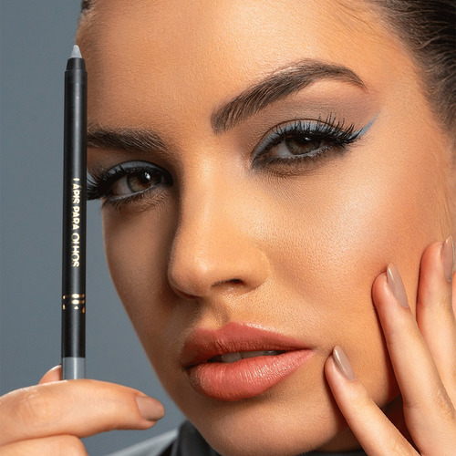 Kit Lápis Delineador De Olhos Cores Berinjela E Cinza Lfpro